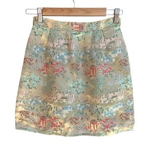 Parallel Oriental Silk Skirt Size 4
